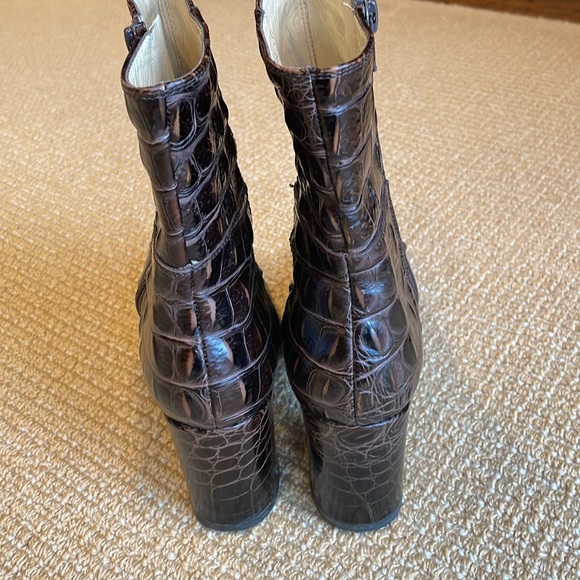 DOLCE & GABBANA HORNBACK BROWN  low boot size 39 1/2 - Picture 4 of 14